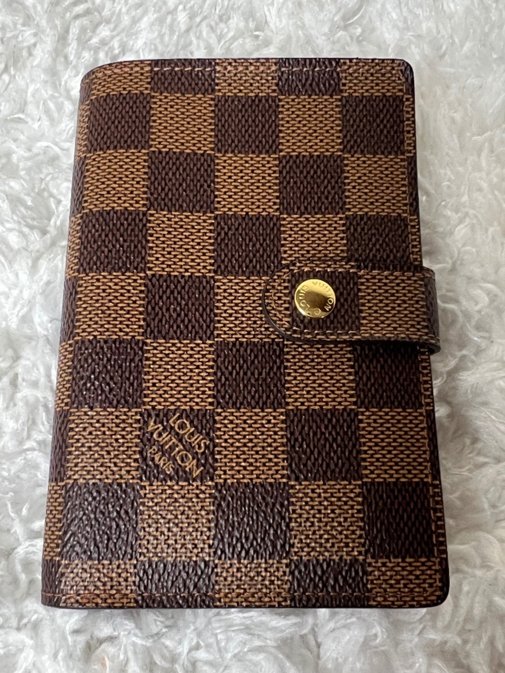 Louis Vuitton Damier Ebene Kisslock Wallet